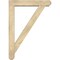 Ekena Millwork Traditional Craftsman Rough Sawn Bracket w/ Offset Brace, Douglas Fir, 6"W x 30"D x 42"H BKT0604X30X42TRA04RDF - alternate 2